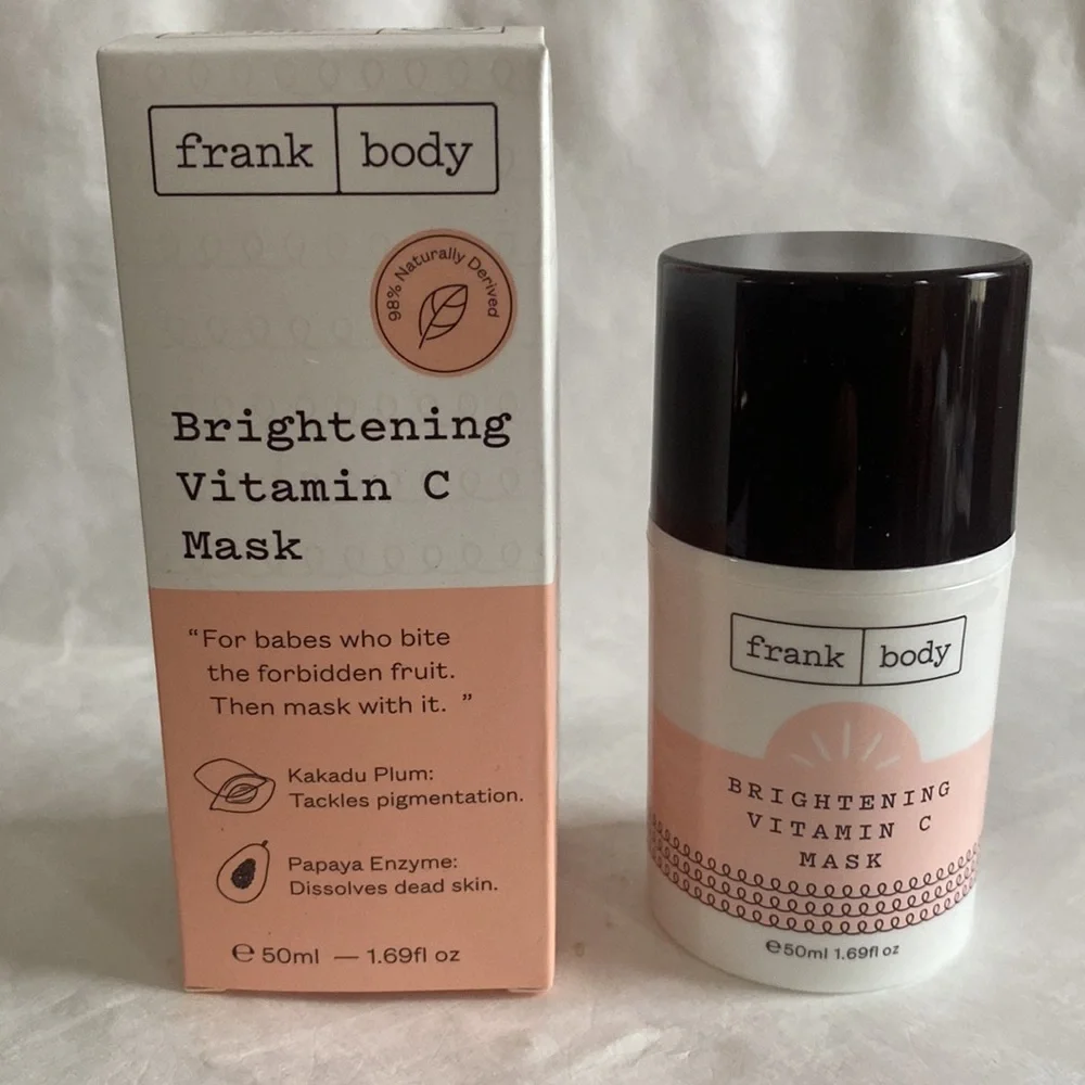FRANK BODY Brightening Vitamin C Mask 1.79oz $25 NIB